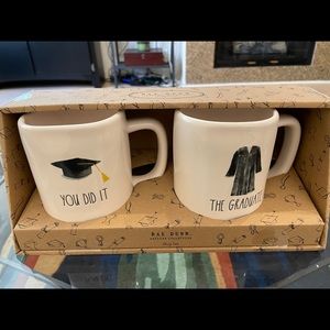 Rae Dunn The Graduate Mug Set New NIB